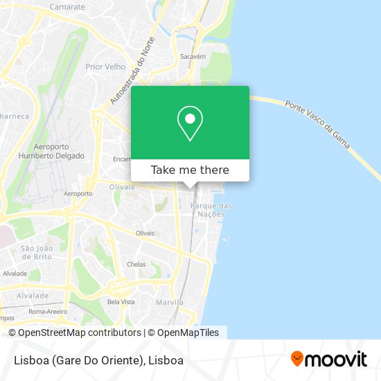 Lisboa (Gare Do Oriente) mapa