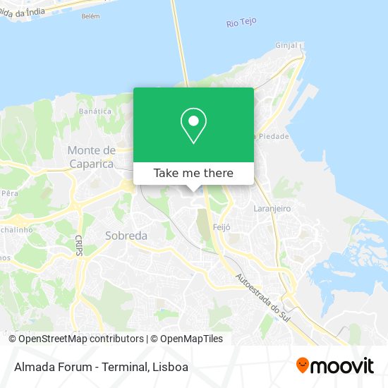 Almada Forum - Terminal mapa
