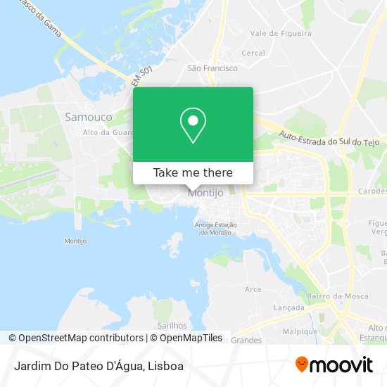 Jardim Do Pateo D'Água map