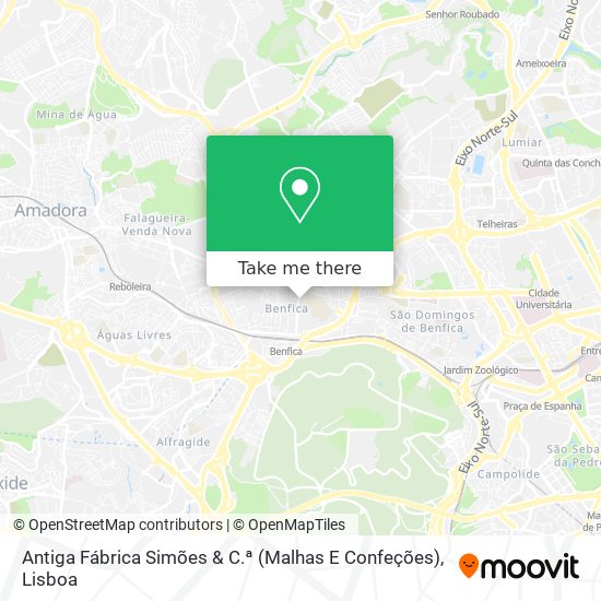 Antiga Fábrica Simões & C.ª (Malhas E Confeções) mapa
