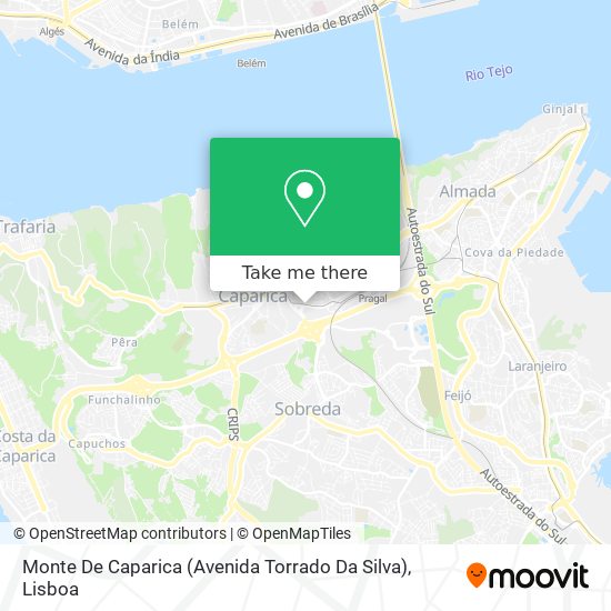 Monte De Caparica (Avenida Torrado Da Silva) map