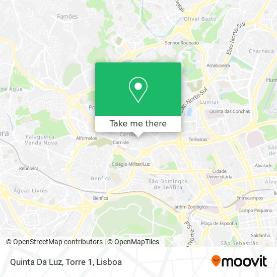 Quinta Da Luz, Torre 1 mapa