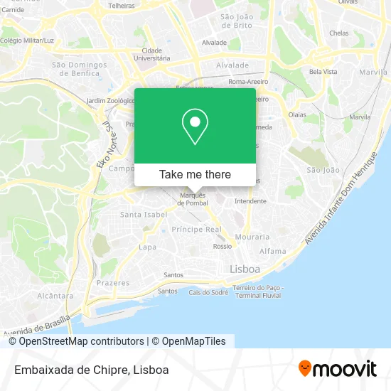 Embaixada de Chipre map
