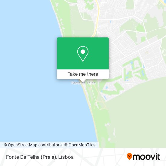 Fonte Da Telha (Praia) map