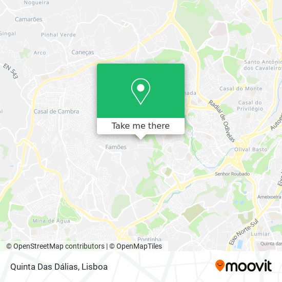 Quinta Das Dálias map