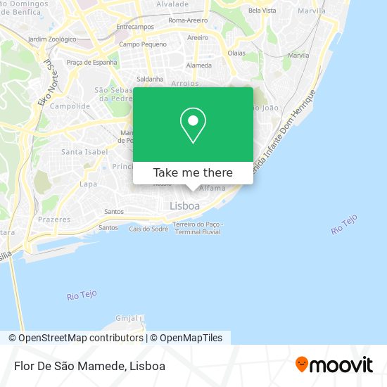 Flor De São Mamede mapa