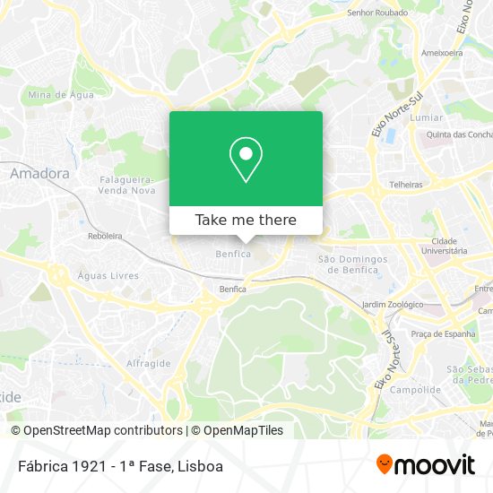 Fábrica 1921 - 1ª Fase mapa