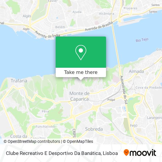 Clube Recreativo E Desportivo Da Banática map