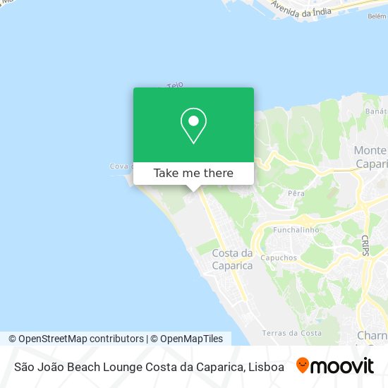 São João Beach Lounge Costa da Caparica map