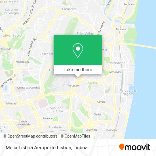 Meliá Lisboa Aeroporto Lisbon map
