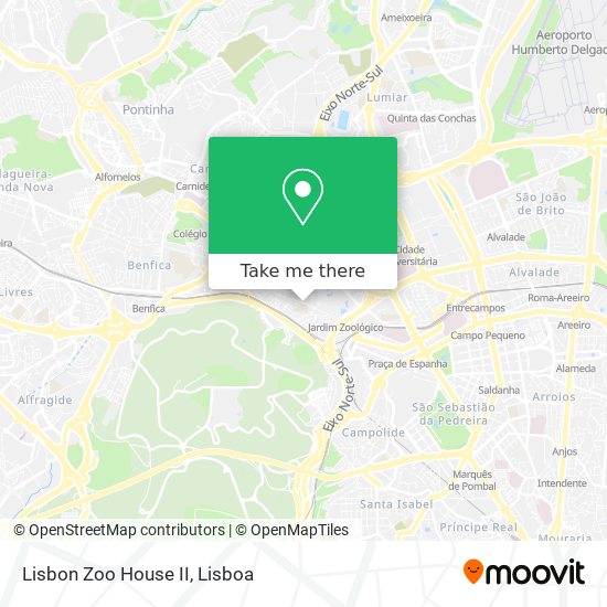 Lisbon Zoo House II mapa
