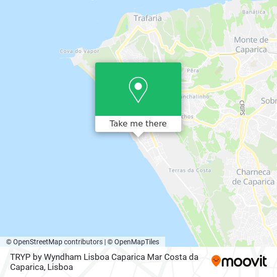 TRYP by Wyndham Lisboa Caparica Mar Costa da Caparica mapa