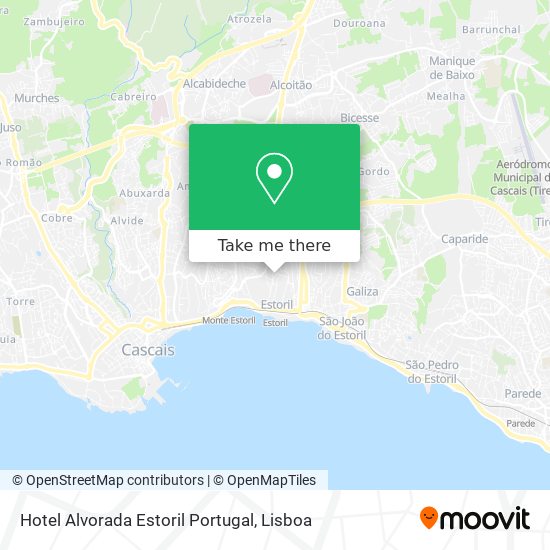 Hotel Alvorada Estoril Portugal map