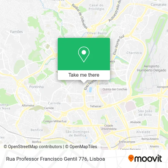 Rua Professor Francisco Gentil 776 map