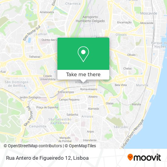 Rua Antero de Figueiredo 12 map