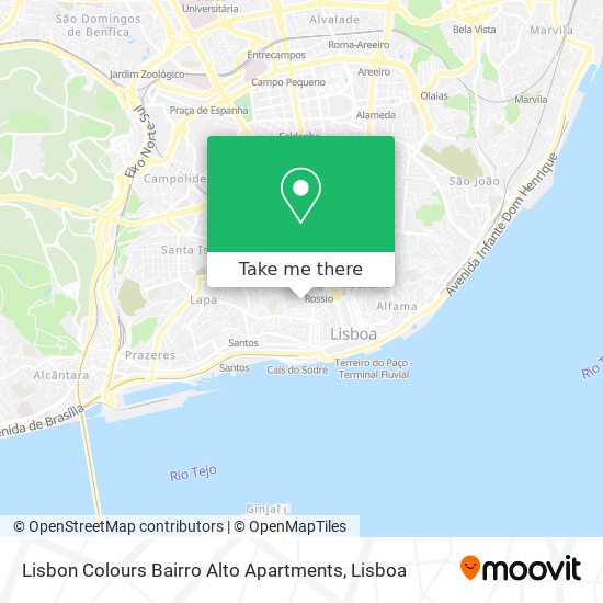 Lisbon Colours Bairro Alto Apartments map