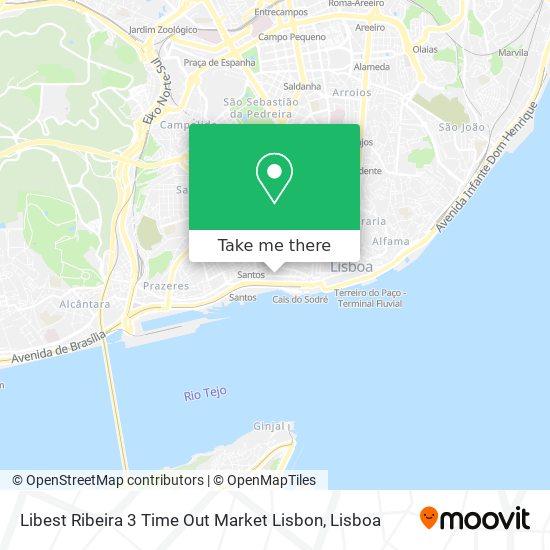 Libest Ribeira 3 Time Out Market Lisbon map