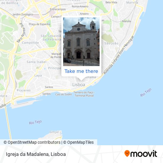 Igreja da Madalena map