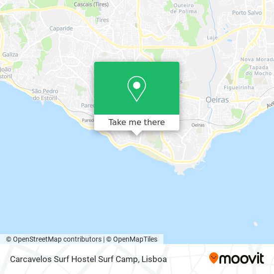 Carcavelos Surf Hostel Surf Camp map