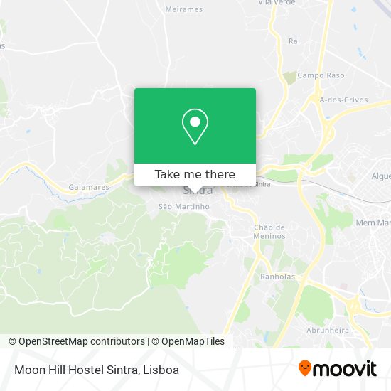 Moon Hill Hostel Sintra mapa