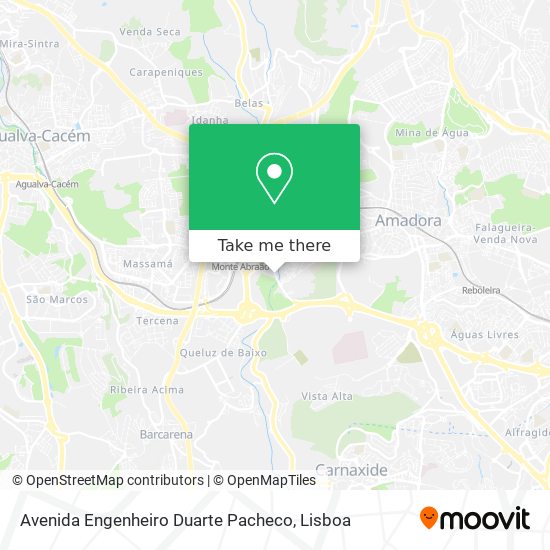 Avenida Engenheiro Duarte Pacheco mapa
