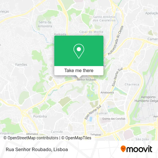 Rua Senhor Roubado map