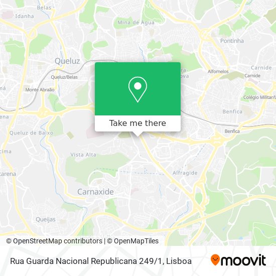 Rua Guarda Nacional Republicana 249 / 1 map