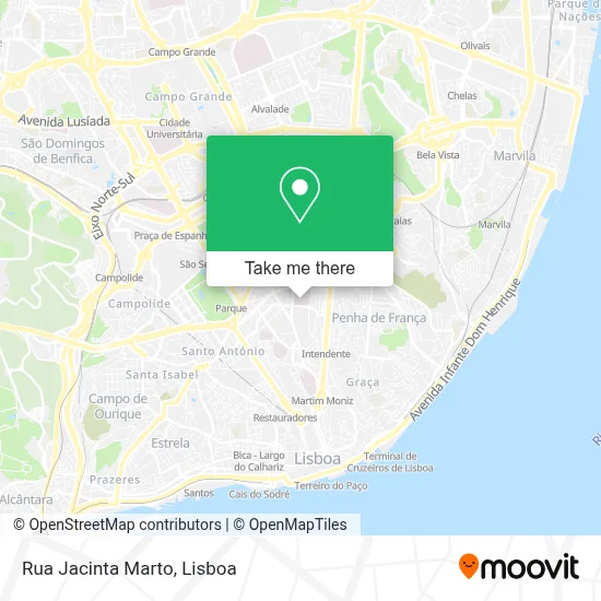 Rua Jacinta Marto map