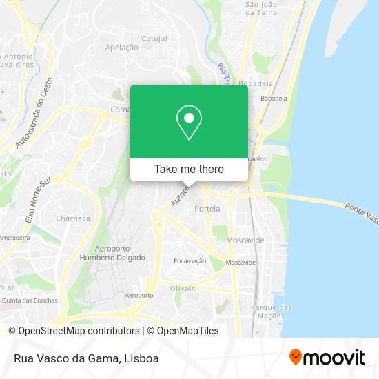 Rua Vasco da Gama map
