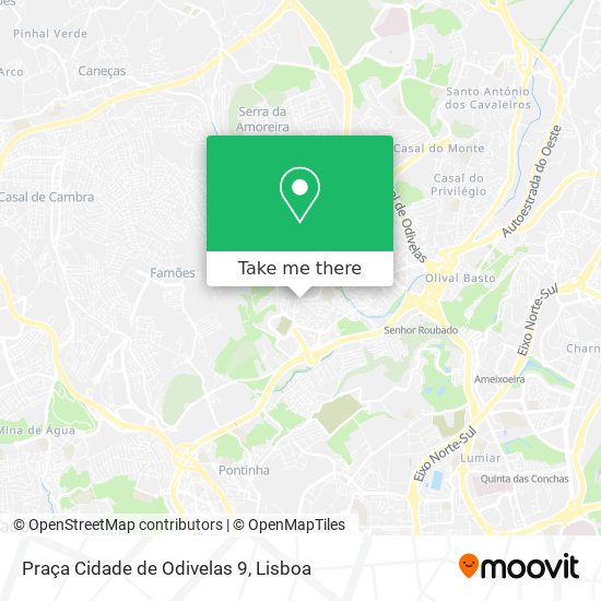 Praça Cidade de Odivelas 9 mapa