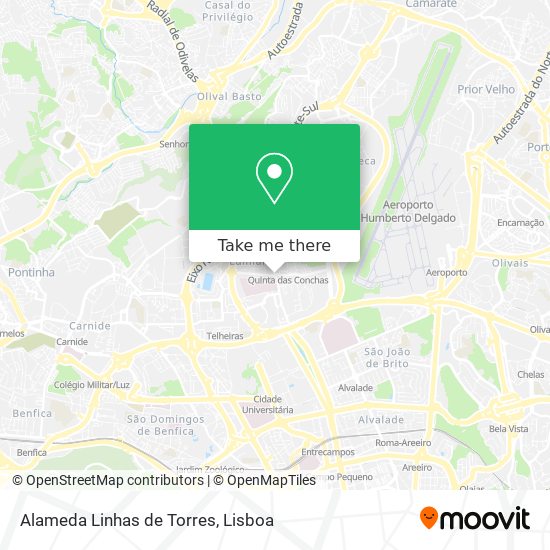 Alameda Linhas de Torres map