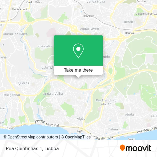Rua Quintinhas 1 map