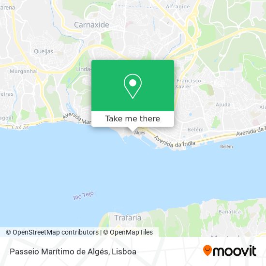 Passeio Marítimo de Algés map
