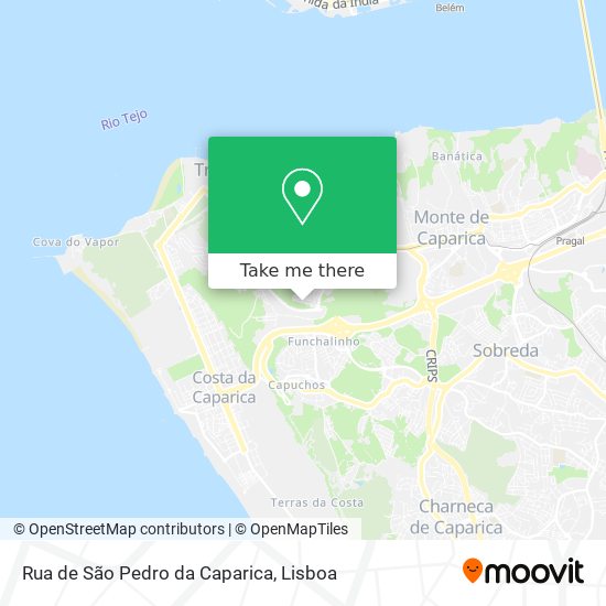 Rua de São Pedro da Caparica map