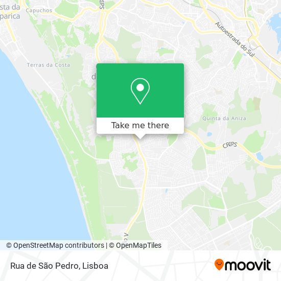 Rua de São Pedro mapa
