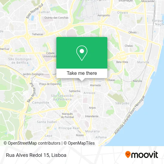 Rua Alves Redol 15 map
