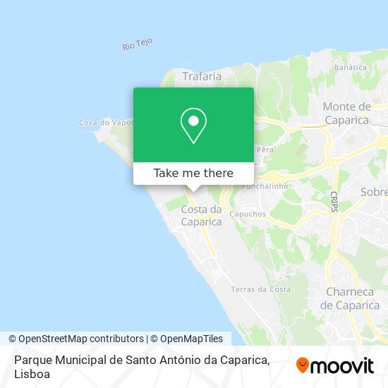 Parque Municipal de Santo António da Caparica map