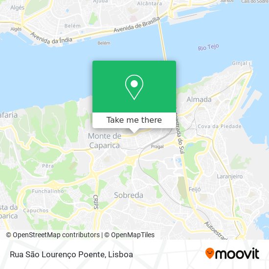Rua São Lourenço Poente map