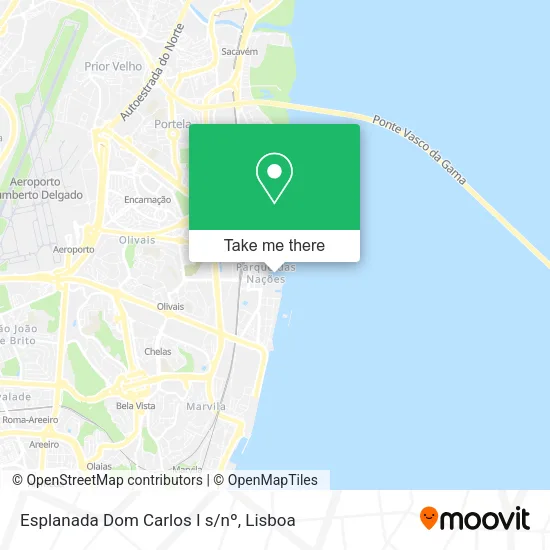 Esplanada Dom Carlos I s/nº mapa