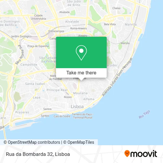 Rua da Bombarda 32 map