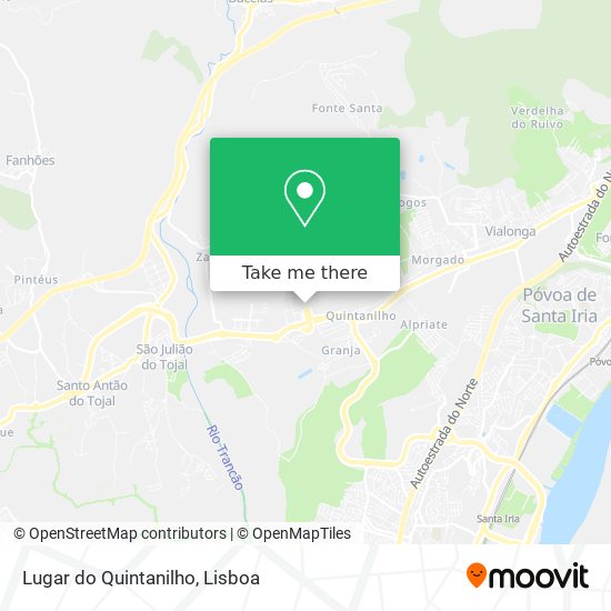 Lugar do Quintanilho mapa