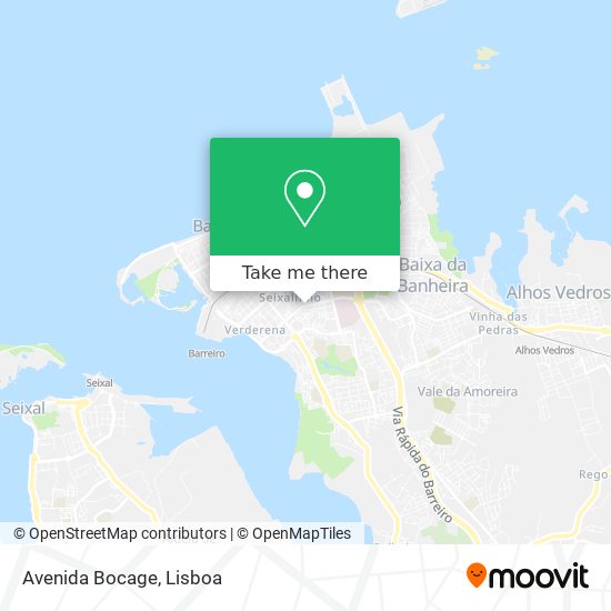 Avenida Bocage mapa