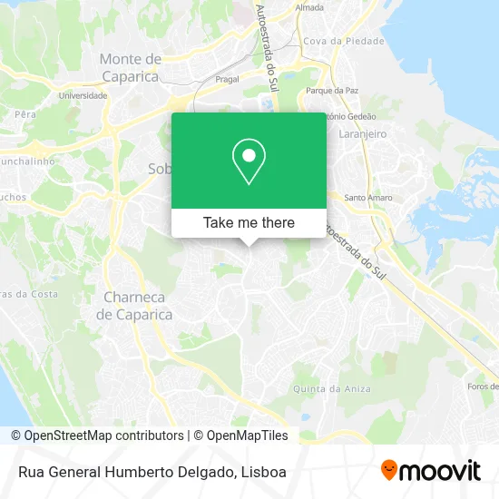 Rua General Humberto Delgado map