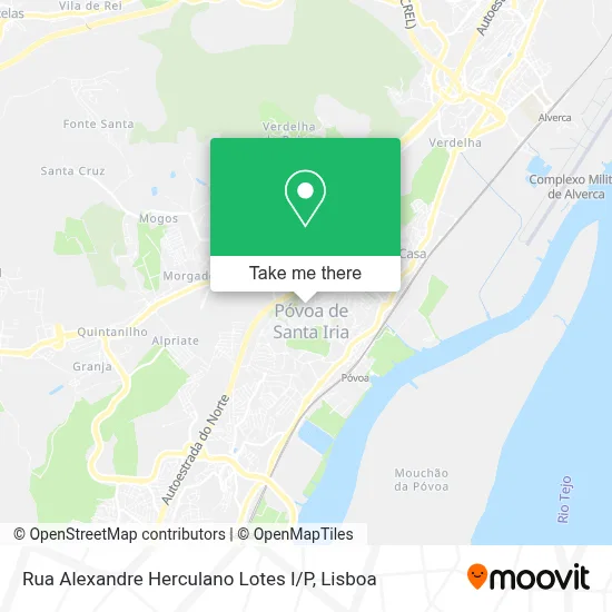 Rua Alexandre Herculano Lotes I / P map