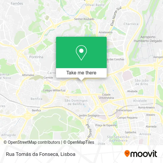 Rua Tomás da Fonseca map