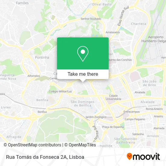 Rua Tomás da Fonseca 2A map