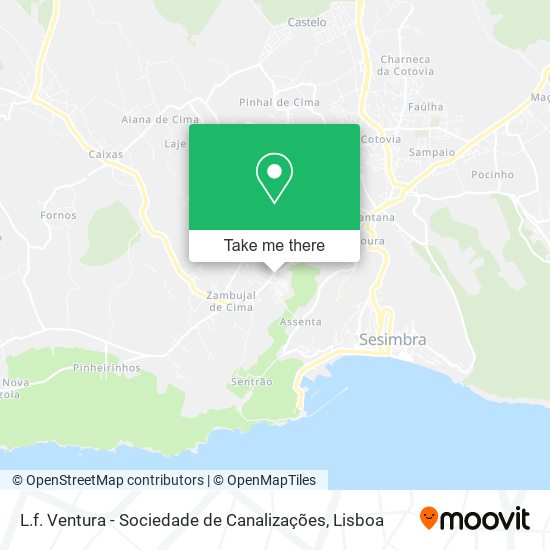 L.f. Ventura - Sociedade de Canalizações map