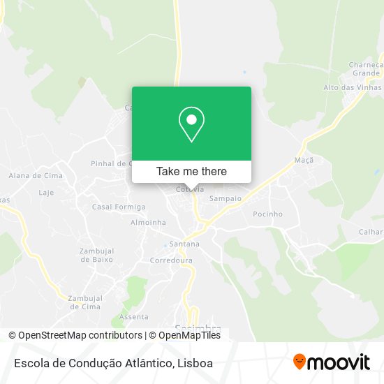 Escola de Condução Atlântico map