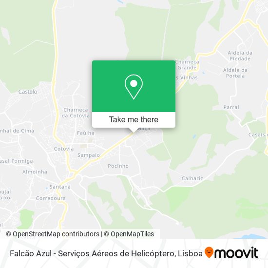 Falcão Azul - Serviços Aéreos de Helicóptero mapa