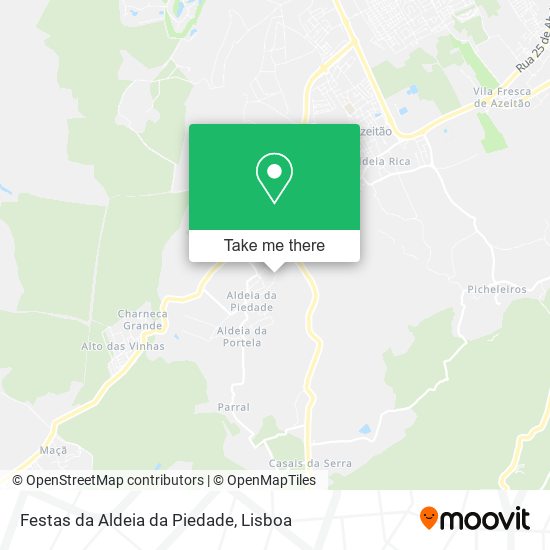 Festas da Aldeia da Piedade map